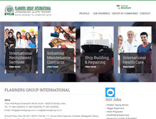 Tablet Screenshot of plannersgroup.co.in
